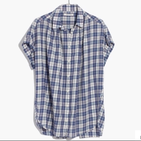 SOLD Madewell Plaid Over-sized Button Down NWOT - Picture 1 of 5